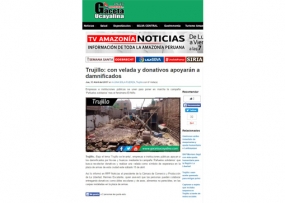 Trujillo: con velada y donativos apoyarán a damnificados (Fuente: Gaceta Ucayalina)