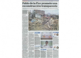 Pablo de la Flor promete una reconstrucción transparente (Fuente: La Industria)