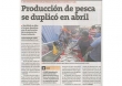 Producción de pesca se duplicó en abril (Fuente: Perú21)