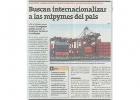 Buscan internacionalizar a las mipymes del país (Fuente: Perú 21)