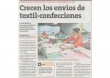 Crecen los envíos de textil-confecciones (Fuente: Perú 21)