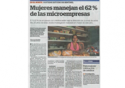 Mujeres manejan el 62 % de las microempresas (Fuente: La Industria)