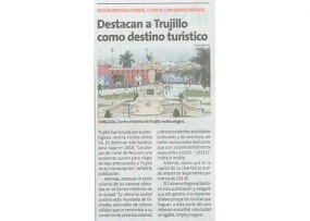 Destacan a Trujillo como destino turístico (Fuente: Perú 21)