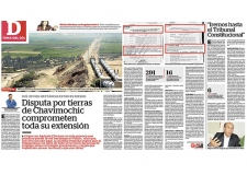 Disputa por tierras de Chavimochic comprometen toda su extensión (Fuente: Diario Correo)