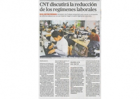 CNT discutirá la reducción de los regímenes laborales (Fuente: La República)