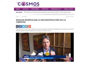 Buscan reimpulsar la reconstrucción en La Libertad (Fuente: Tv Cosmos)