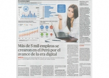 Más de 5 mil empleos se crearon en el Perú por el avance de la era digital (Fuente: La República)